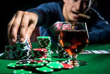 Man Playing Poker