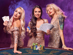 topless card dealer